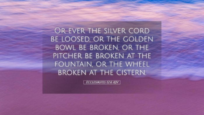 Picture 05 - Ecclesiastes 12:6 KJV Desktop Wallpaper - Or ever the silver cord be loosed, or the golden - Desktop Bible Verse Wallpaper