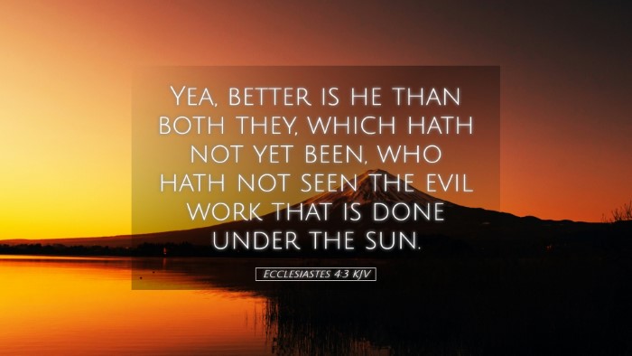 Picture 05 - Ecclesiastes 4:3 KJV Desktop Wallpaper - Yea, better is he than both they, which hath not - Desktop Bible Verse Wallpaper