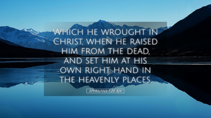 Picture 05 - Ephesians 1:20 KJV Desktop Wallpaper - Which he wrought in Christ, when he raised him - Desktop Bible Verse Wallpaper