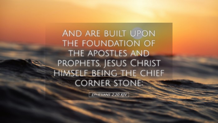 Picture 05 - Ephesians 2:20 KJV Desktop Wallpaper - And are built upon the foundation of the apostles - Desktop Bible Verse Wallpaper
