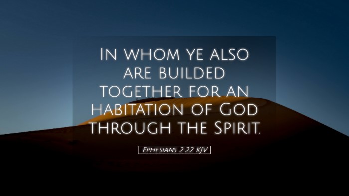 Picture 05 - Ephesians 2:22 KJV Desktop Wallpaper - In whom ye also are builded together for an - Desktop Bible Verse Wallpaper