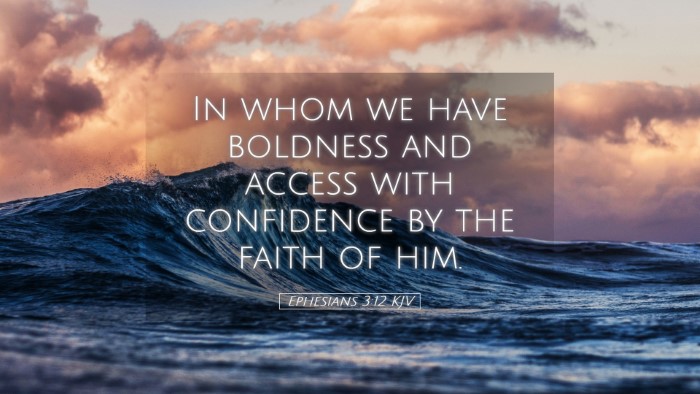 Picture 05 - Ephesians 3:12 KJV Desktop Wallpaper - In whom we have boldness and access with - Desktop Bible Verse Wallpaper