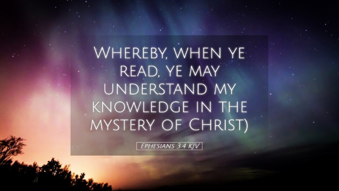Picture 05 - Ephesians 3:4 KJV Desktop Wallpaper - Whereby, when ye read, ye may understand my - Desktop Bible Verse Wallpaper