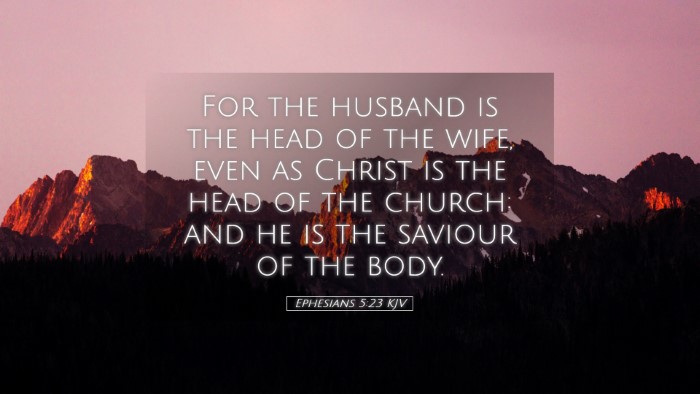 Picture 05 - Ephesians 5:23 KJV Desktop Wallpaper - For the husband is the head of the wife, even as - Desktop Bible Verse Wallpaper