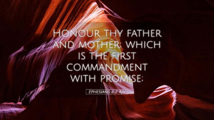 Picture 05 - Ephesians 6:2 KJV Desktop Wallpaper - Honour thy father and mother; which is the first - Desktop Bible Verse Wallpaper