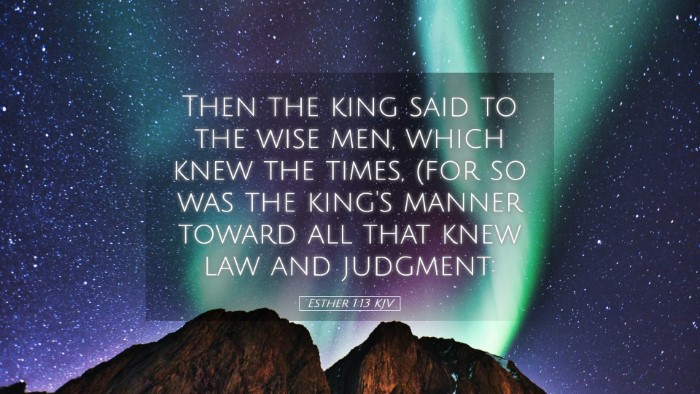 Picture 05 - Esther 1:13 KJV Desktop Wallpaper - Then the king said to the wise men, which knew - Desktop Bible Verse Wallpaper