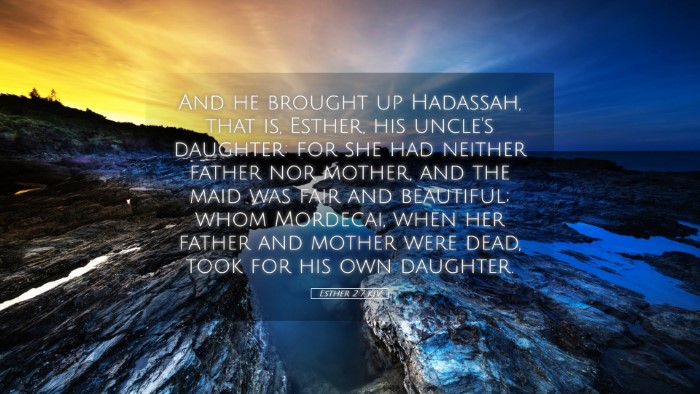 Picture 05 - Esther 2:7 KJV Desktop Wallpaper - And he brought up Hadassah, that is, Esther, his - Desktop Bible Verse Wallpaper