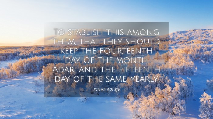 Picture 05 - Esther 9:21 KJV Desktop Wallpaper - To stablish this among them, that they should - Desktop Bible Verse Wallpaper