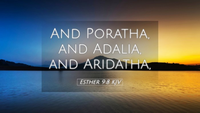 Picture 05 - Esther 9:8 KJV Desktop Wallpaper - And Poratha, and Adalia, and - Desktop Bible Verse Wallpaper