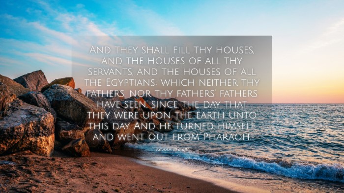 Picture 05 - Exodus 10:6 KJV Desktop Wallpaper - And they shall fill thy houses, and the houses of - Desktop Bible Verse Wallpaper