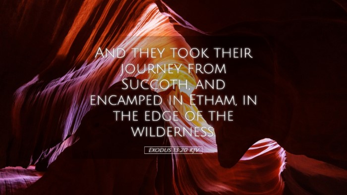 Picture 05 - Exodus 13:20 KJV Desktop Wallpaper - And they took their journey from Succoth, and - Desktop Bible Verse Wallpaper