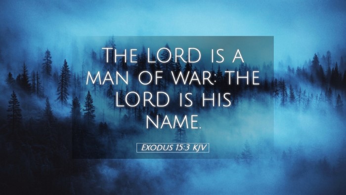 Picture 05 - Exodus 15:3 KJV Desktop Wallpaper - The LORD is a man of war: the LORD is his - Desktop Bible Verse Wallpaper