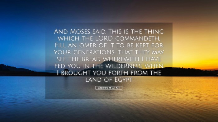 Picture 05 - Exodus 16:32 KJV Desktop Wallpaper - And Moses said, This is the thing which the LORD - Desktop Bible Verse Wallpaper