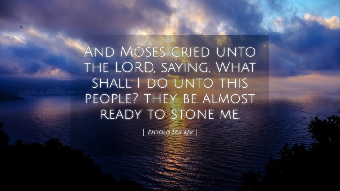 Picture 05 - Exodus 17:4 KJV Desktop Wallpaper - And Moses cried unto the LORD, saying, What shall - Desktop Bible Verse Wallpaper