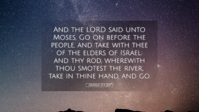 Picture 05 - Exodus 17:5 KJV Desktop Wallpaper - And the LORD said unto Moses, Go on before the - Desktop Bible Verse Wallpaper