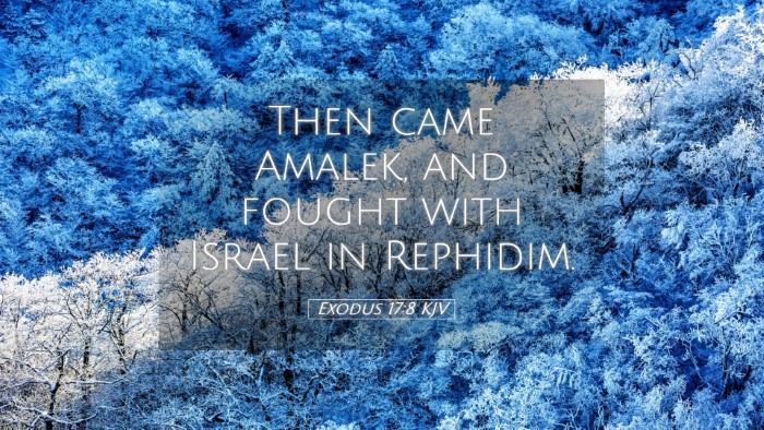 Picture 05 - Exodus 17:8 KJV Desktop Wallpaper - Then came Amalek, and fought with Israel in - Desktop Bible Verse Wallpaper