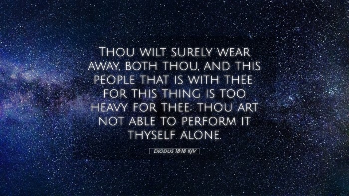 Picture 05 - Exodus 18:18 KJV Desktop Wallpaper - Thou wilt surely wear away, both thou, and this - Desktop Bible Verse Wallpaper