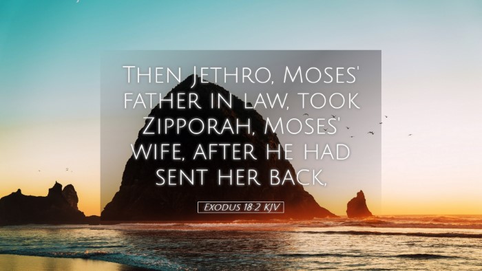 Picture 05 - Exodus 18:2 KJV Desktop Wallpaper - Then Jethro, Moses' father in law, took Zipporah, - Desktop Bible Verse Wallpaper