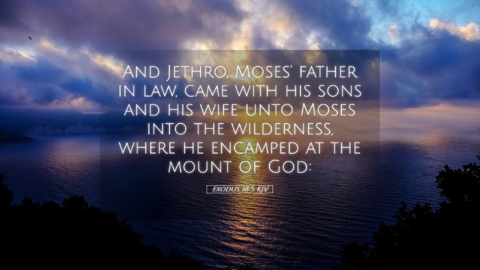 Picture 05 - Exodus 18:5 KJV Desktop Wallpaper - And Jethro, Moses' father in law, came with his - Desktop Bible Verse Wallpaper