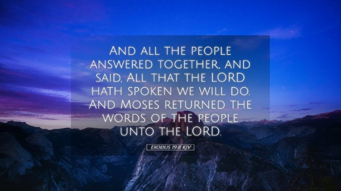 Picture 05 - Exodus 19:8 KJV Desktop Wallpaper - And all the people answered together, and said, - Desktop Bible Verse Wallpaper