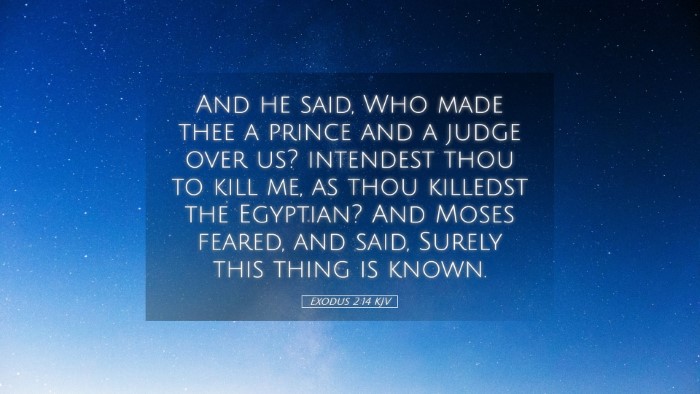 Picture 05 - Exodus 2:14 KJV Desktop Wallpaper - And he said, Who made thee a prince and a judge - Desktop Bible Verse Wallpaper