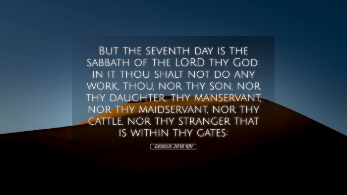Picture 05 - Exodus 20:10 KJV Desktop Wallpaper - But the seventh day is the sabbath of the LORD - Desktop Bible Verse Wallpaper