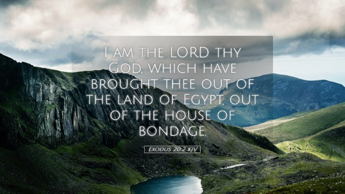 Picture 05 - Exodus 20:2 KJV Desktop Wallpaper - I am the LORD thy God, which have brought thee - Desktop Bible Verse Wallpaper