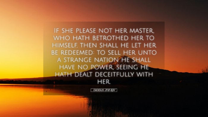 Picture 05 - Exodus 21:8 KJV Desktop Wallpaper - If she please not her master, who hath betrothed - Desktop Bible Verse Wallpaper
