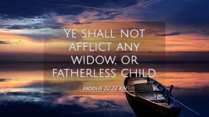 Picture 05 - Exodus 22:22 KJV Desktop Wallpaper - Ye shall not afflict any widow, or fatherless - Desktop Bible Verse Wallpaper