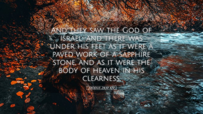 Picture 05 - Exodus 24:10 KJV Desktop Wallpaper - And they saw the God of Israel: and there was - Desktop Bible Verse Wallpaper