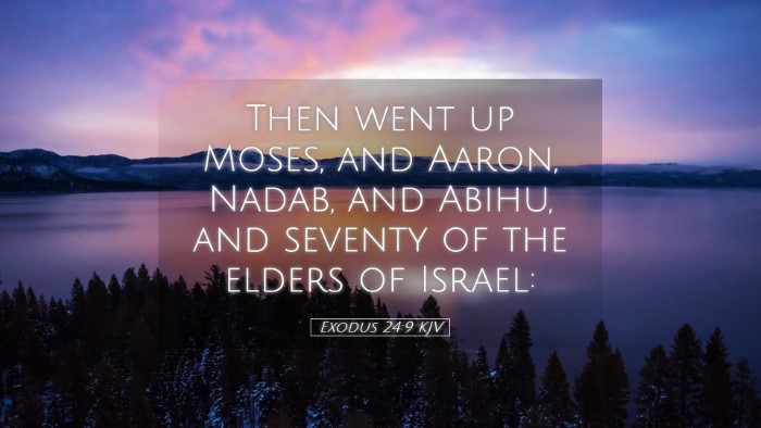 Picture 05 - Exodus 24:9 KJV Desktop Wallpaper - Then went up Moses, and Aaron, Nadab, and Abihu, - Desktop Bible Verse Wallpaper