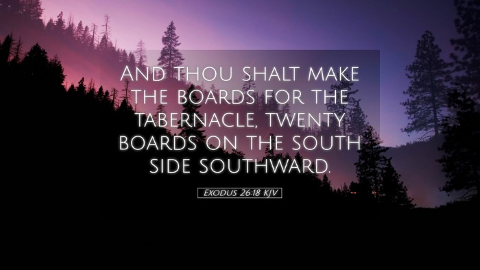 Picture 05 - Exodus 26:18 KJV Desktop Wallpaper - And thou shalt make the boards for the - Desktop Bible Verse Wallpaper