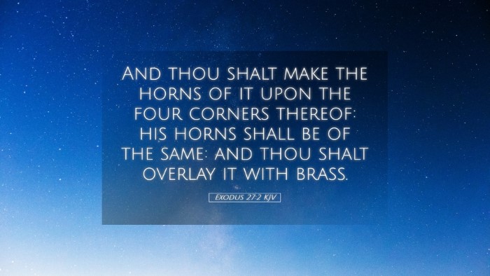Picture 05 - Exodus 27:2 KJV Desktop Wallpaper - And thou shalt make the horns of it upon the four - Desktop Bible Verse Wallpaper
