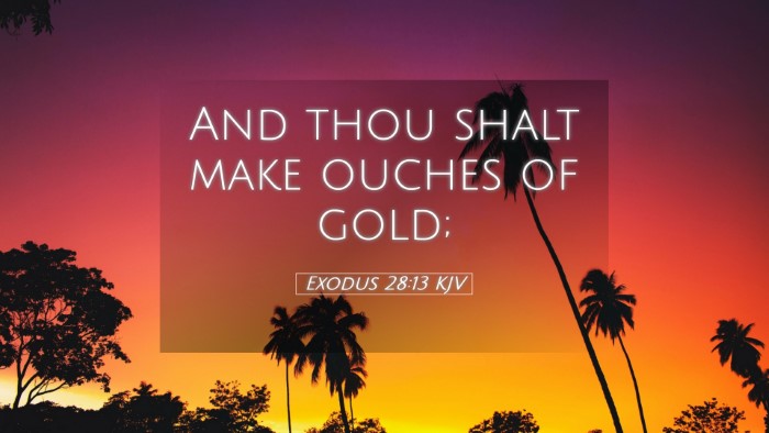 Picture 05 - Exodus 28:13 KJV Desktop Wallpaper - And thou shalt make ouches of - Desktop Bible Verse Wallpaper