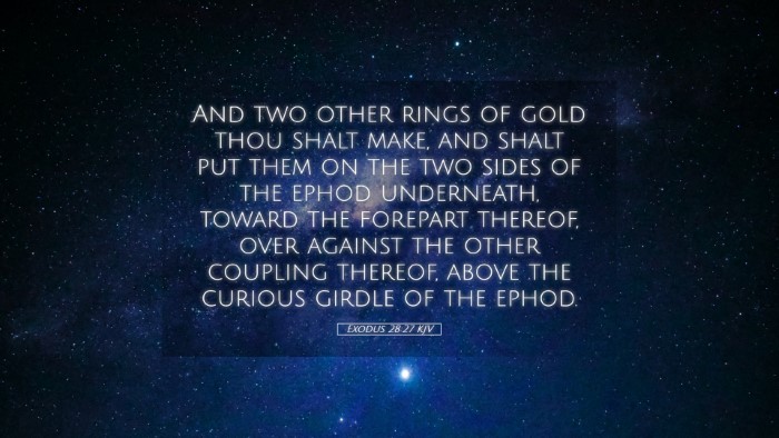 Picture 05 - Exodus 28:27 KJV Desktop Wallpaper - And two other rings of gold thou shalt make, and - Desktop Bible Verse Wallpaper