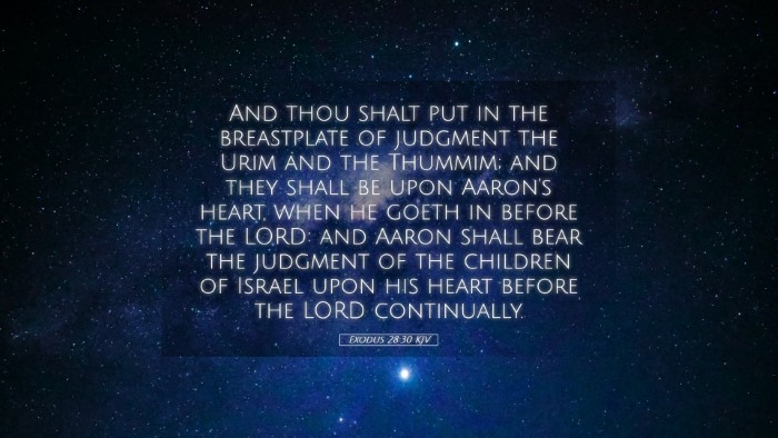 Picture 05 - Exodus 28:30 KJV Desktop Wallpaper - And thou shalt put in the breastplate of judgment - Desktop Bible Verse Wallpaper
