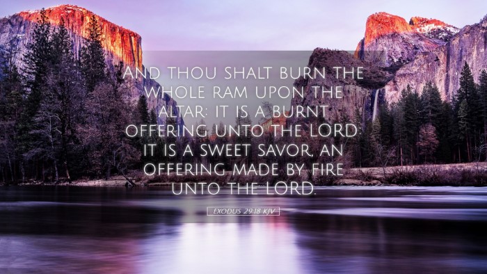 Picture 05 - Exodus 29:18 KJV Desktop Wallpaper - And thou shalt burn the whole ram upon the altar: - Desktop Bible Verse Wallpaper