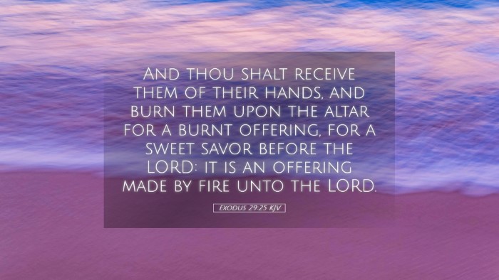 Picture 05 - Exodus 29:25 KJV Desktop Wallpaper - And thou shalt receive them of their hands, and - Desktop Bible Verse Wallpaper