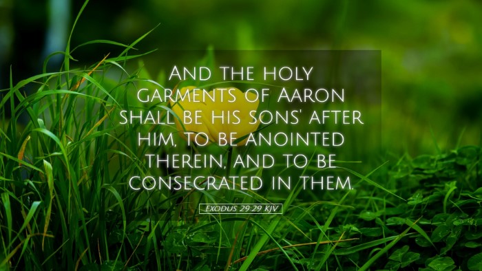 Picture 05 - Exodus 29:29 KJV Desktop Wallpaper - And the holy garments of Aaron shall be his sons' - Desktop Bible Verse Wallpaper