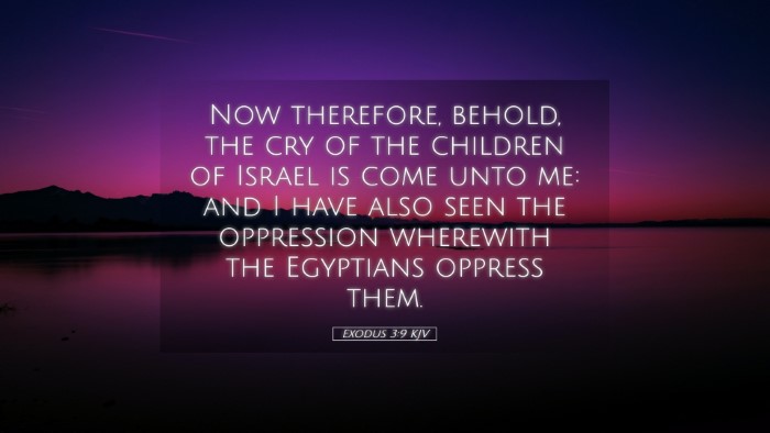 Picture 05 - Exodus 3:9 KJV Desktop Wallpaper - Now therefore, behold, the cry of the children of - Desktop Bible Verse Wallpaper