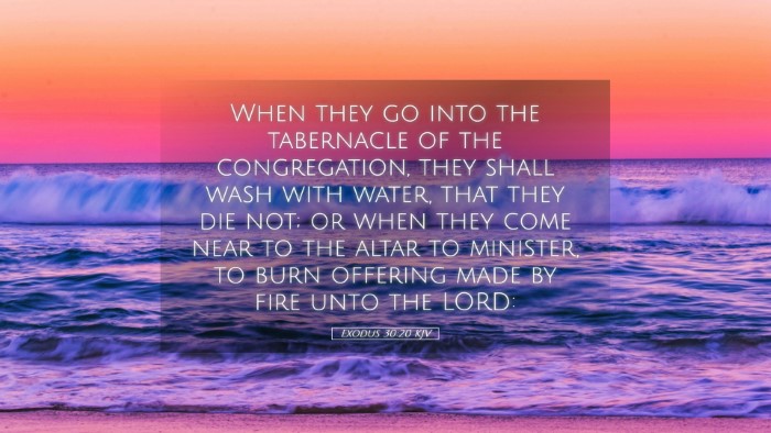 Picture 05 - Exodus 30:20 KJV Desktop Wallpaper - When they go into the tabernacle of the - Desktop Bible Verse Wallpaper