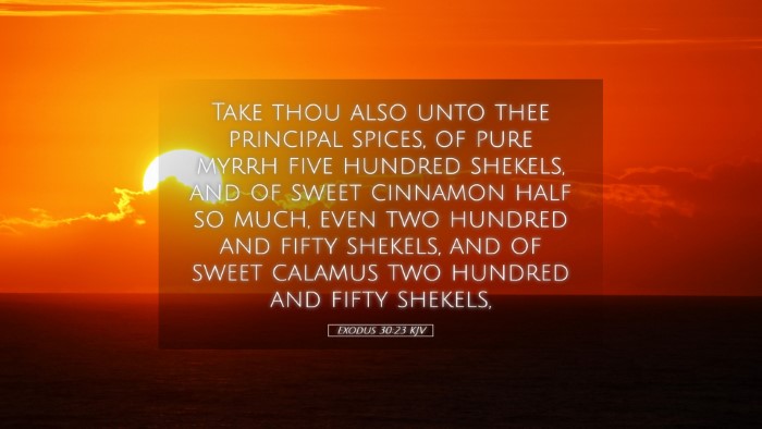 Picture 05 - Exodus 30:23 KJV Desktop Wallpaper - Take thou also unto thee principal spices, of - Desktop Bible Verse Wallpaper