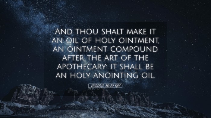 Picture 05 - Exodus 30:25 KJV Desktop Wallpaper - And thou shalt make it an oil of holy ointment, - Desktop Bible Verse Wallpaper