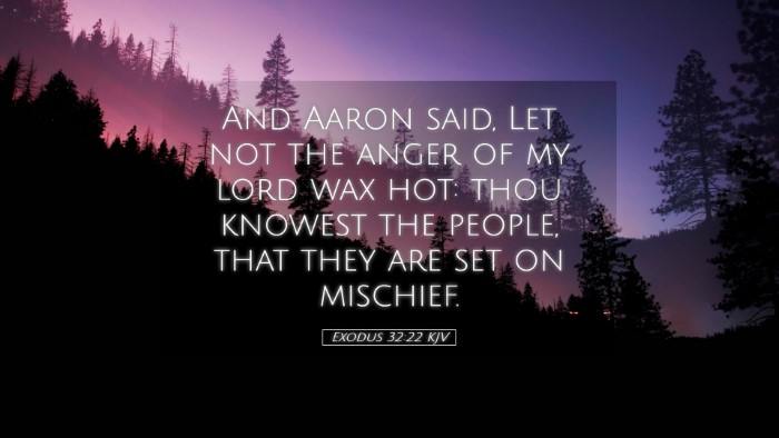 Picture 05 - Exodus 32:22 KJV Desktop Wallpaper - And Aaron said, Let not the anger of my lord wax - Desktop Bible Verse Wallpaper