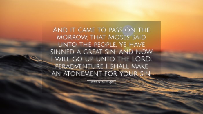 Picture 05 - Exodus 32:30 KJV Desktop Wallpaper - And it came to pass on the morrow, that Moses - Desktop Bible Verse Wallpaper