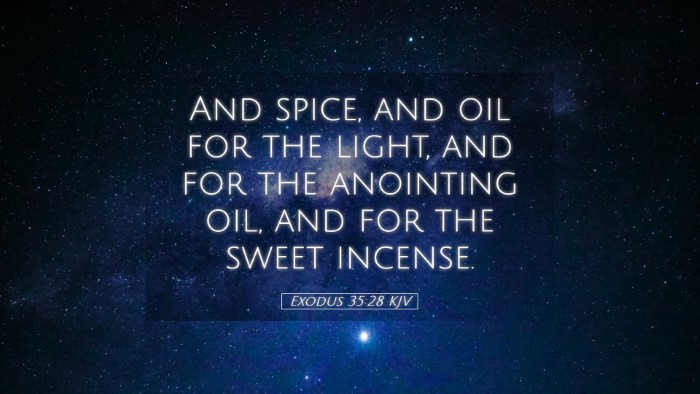Picture 05 - Exodus 35:28 KJV Desktop Wallpaper - And spice, and oil for the light, and for the - Desktop Bible Verse Wallpaper