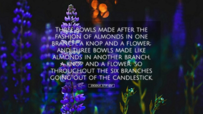 Picture 05 - Exodus 37:19 KJV Desktop Wallpaper - Three bowls made after the fashion of almonds in - Desktop Bible Verse Wallpaper