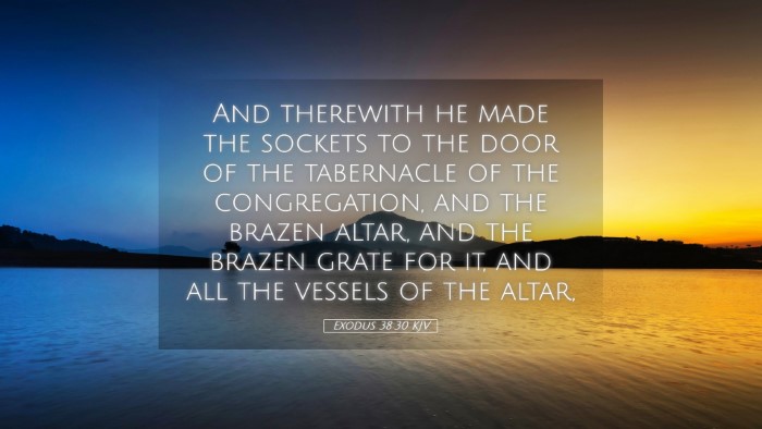 Picture 05 - Exodus 38:30 KJV Desktop Wallpaper - And therewith he made the sockets to the door of - Desktop Bible Verse Wallpaper