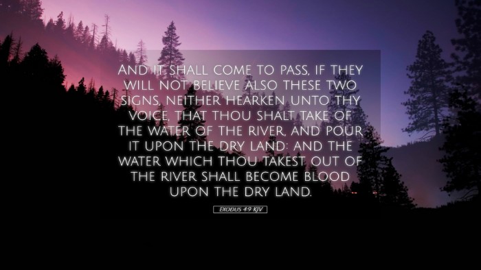 Picture 05 - Exodus 4:9 KJV Desktop Wallpaper - And it shall come to pass, if they will not - Desktop Bible Verse Wallpaper
