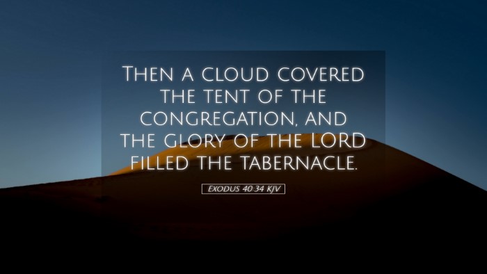 Picture 05 - Exodus 40:34 KJV Desktop Wallpaper - Then a cloud covered the tent of the - Desktop Bible Verse Wallpaper
